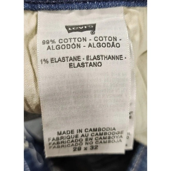 Levi's Curve ID Jeans Pants Modern Straight Bold Curve Blue WOMENS SZ 29X32 - Picture 4 of 10